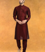 Art silk kurta pajama traditional wear
