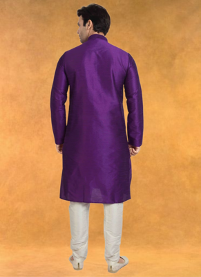 Art silk kurta pajama traditional wear 2