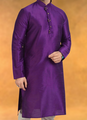 Art silk kurta pajama traditional wear 3