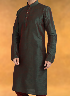 Art silk kurta pajama traditional wear 3