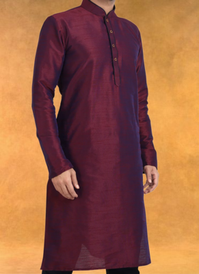 Art silk kurta pajama traditional wear 3