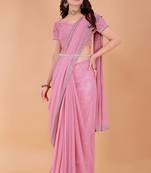 Purple Georgette Saree For Women With Blouse Sd29139