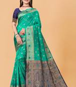 Mukhita woven kota silk banarasi saree