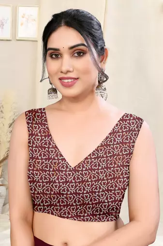 Dusty mustard chiffon solid/batik print printed saree with unstitched blouse piece