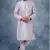 Purple art dupion silk mens plain kurta pajama