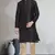 Black art dupion silk mens plain kurta pajama