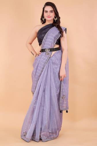 Organza Saree For Women With Blouse Kothari29099
