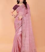 Organza Saree For Women With Blouse Kothari29100