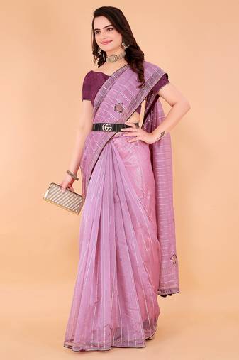 Organza Saree For Women With Blouse Kothari29101