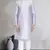 Grey art dupion silk mens plain kurta pajama