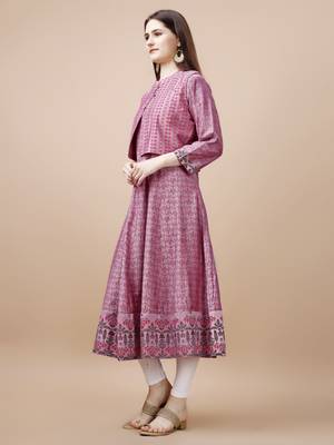 Women cotton foil printed kurti 2