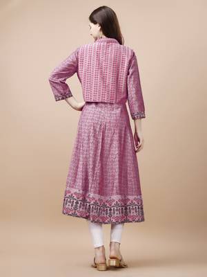 Women cotton foil printed kurti 4