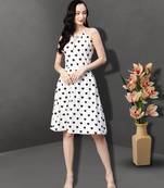 Kavindi women's knitted polyster printed dress