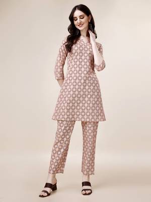 WILNERCROWN Designer  calf length ethnic set kurta, pant  set for women for casual and festive wear 3