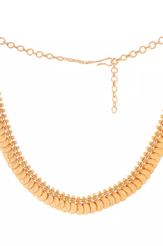 Golden kasu mala short choker one gram gold 