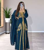 Sale Dress Moroccan Dubai Kaftan Wedding Bridesmaid African Abaya Gown Women Dress 104