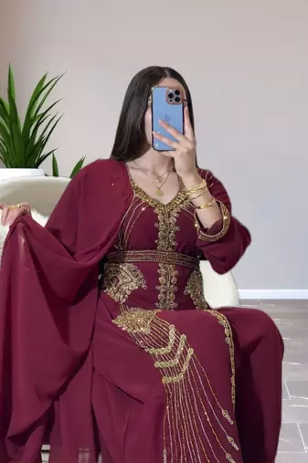 Sale Dress Moroccan Dubai Kaftan Wedding Bridesmaid African Abaya Gown Women Dress 105