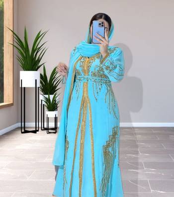 Sale Dress Moroccan Dubai Kaftan Wedding Bridesmaid African Abaya Gown Women Dress 106 2