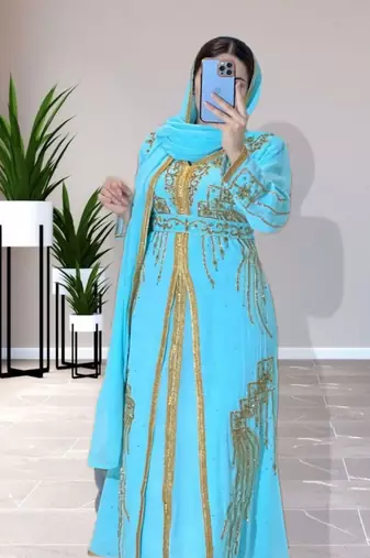 Sale Dress Moroccan Dubai Kaftan Wedding Bridesmaid African Abaya Gown Women Dress 106