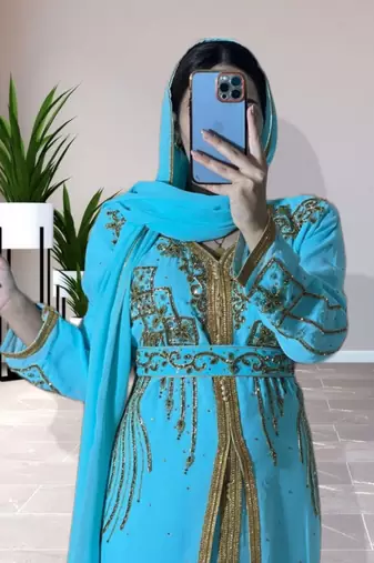 Sale Dress Moroccan Dubai Kaftan Wedding Bridesmaid African Abaya Gown Women Dress 106