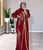 Sale Dress Moroccan Dubai Kaftan Wedding Bridesmaid African Abaya Gown Women Dress 107