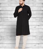 Pure cotton black kurta