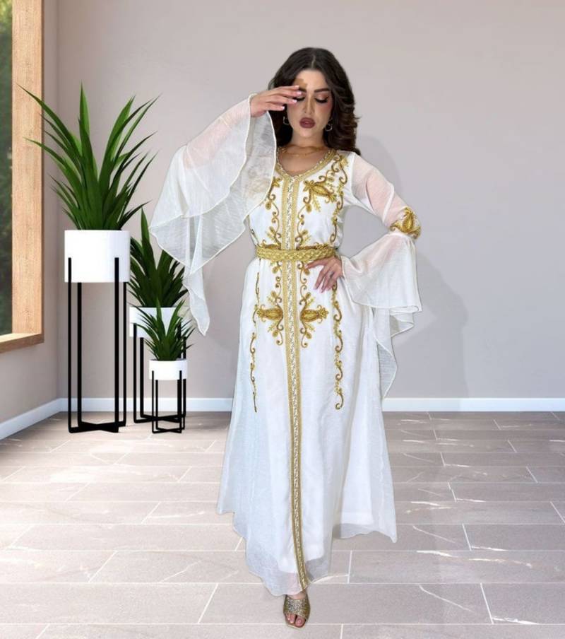 Sale Luxury Dress Moroccan Dubai Kaftan Wedding Bridesmaid African Abaya Gown  Women Dress 119 - Fatimaboutique - 4288164