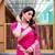 Pink Designer Paithani Bandhej With Faux KANJIVARAM Border Zari Weaving Rich Pallu Saree With Blouse For Women