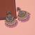 Light purple color kundan earrings