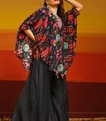 Premium stylish digital printed muslin cord-set kaftan style