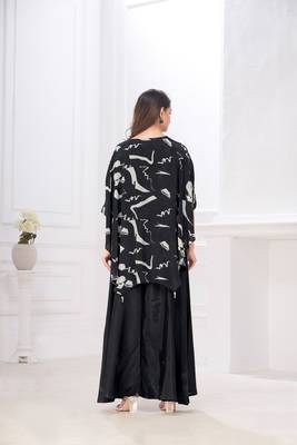 Premium stylish digital printed muslin cord-set kaftan style 3