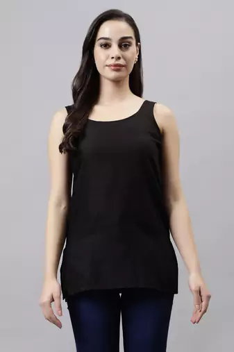 hand embroidered black georgette lucknowi chikankari top with slip