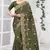 Green Zari Stone Embroidered Silk Party Wear Wedding Saree With Blouse Piece