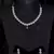 Silver plated pink stone designer necklace 317fnnn370