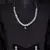 Silver plated white stone designer necklace 317fnnn371