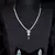 Silver Sea Green stone designer necklace 317fnnn373