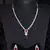 Silver plated hydro ruby stone designer necklace 317fnnn374