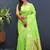 Green woven Faux kanchipuram silk saree with blouse