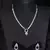 Silver plated blue stone designer necklace 317fnnn377