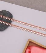 Rose gold color anklets