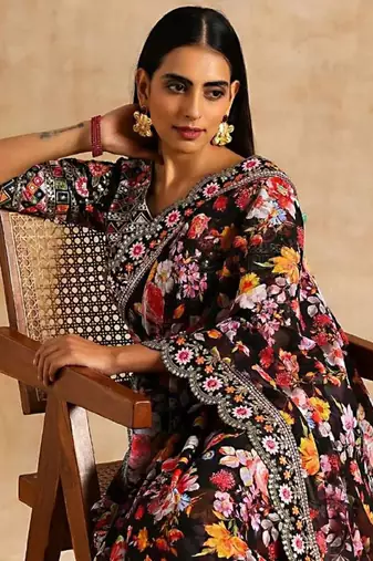 Print Designer Party Wear Work Saree 