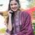 Wine printed cotton blend stitched straight kurta pant with dupatta