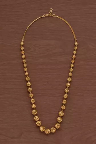 Antique balls necklace one gram gold