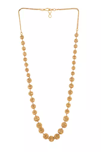Antique balls necklace one gram gold