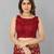 Maroon colour banarasi silk saree