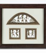 Handcrafted Tribal Metal Craft With Rosewood Frame_08
