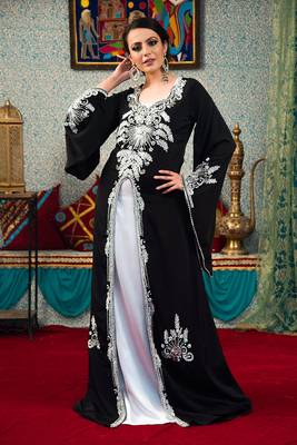 Black kaftan for women dress 1