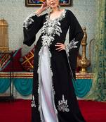 Black kaftan for women dress