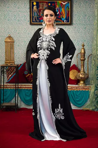 Black kaftan for women dress