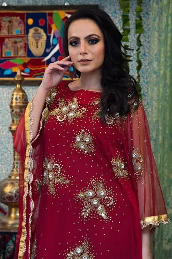 Maroon african  designer kaftan